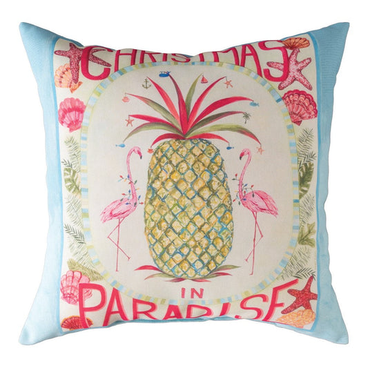 Christmas In Paradise Climaweave Pillow 18" x 18"