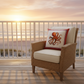 Red Coastal Climaweave Pillow 18x18