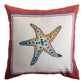 Red Coastal Climaweave Pillow 18x18