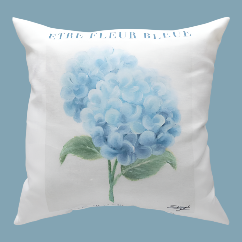 Etre Fleur Blue Climaweave Pillow 18x18
