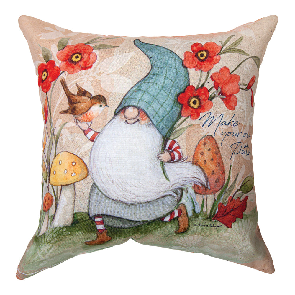 Forest Gnomes Climaweave Pillow 18" Indoor/Outdoor