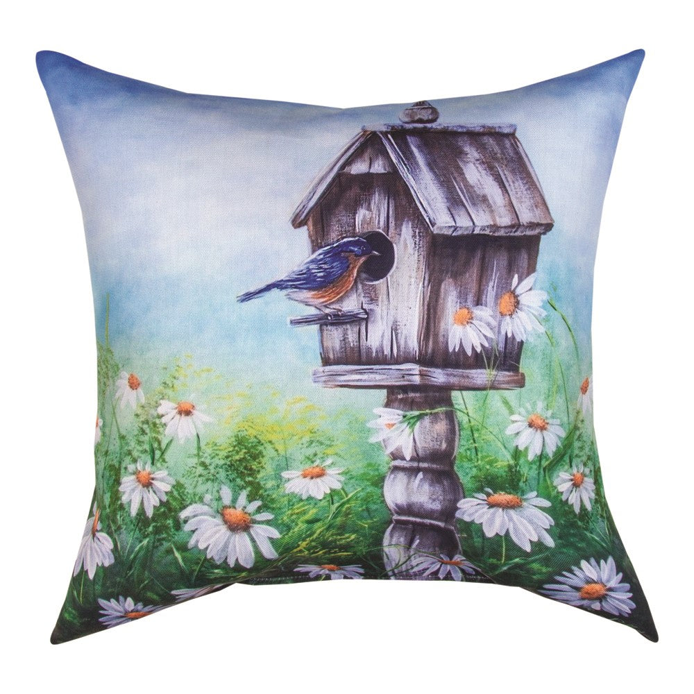 Garden Bluebird Climaweave Pillow 18" Indoor/Outdoor