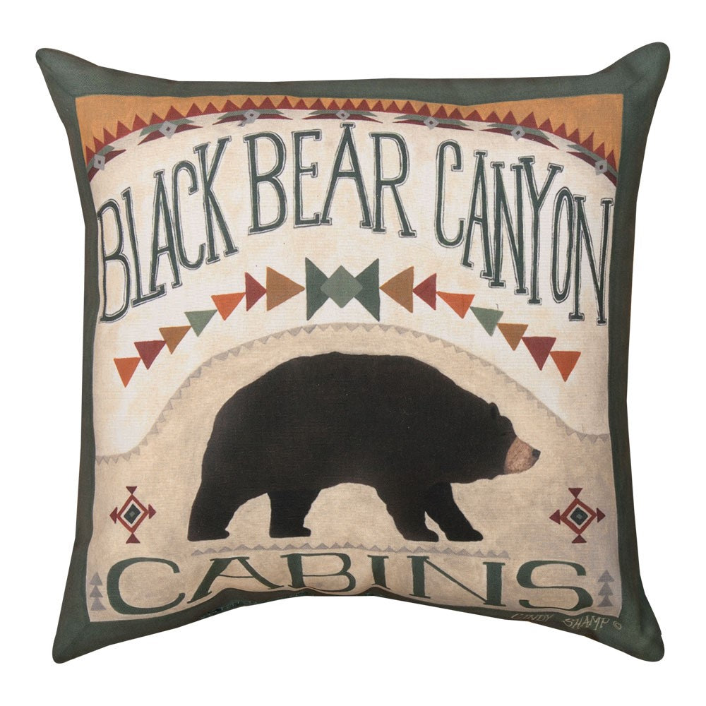 Gunnison Black Bear Canyon Climaweave Pillow 18" Indoor/Outdoor