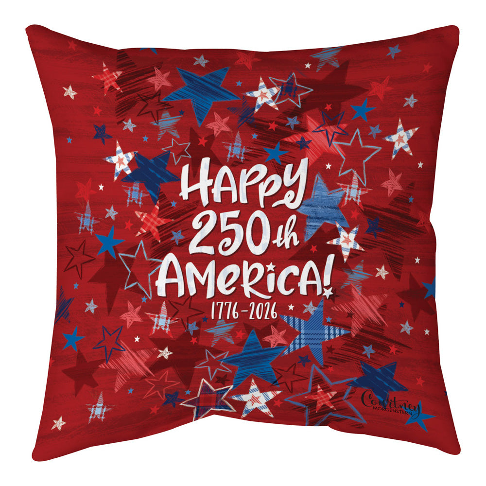 Happy 250th Anniversary Climaweave Pillow 18x18