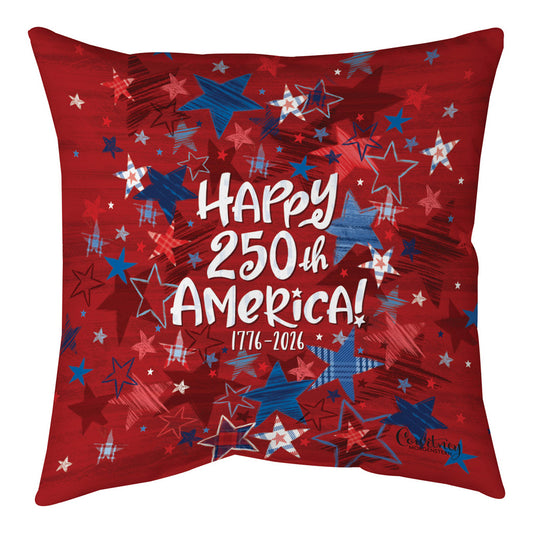 Happy 250th Anniversary Climaweave Pillow 18x18