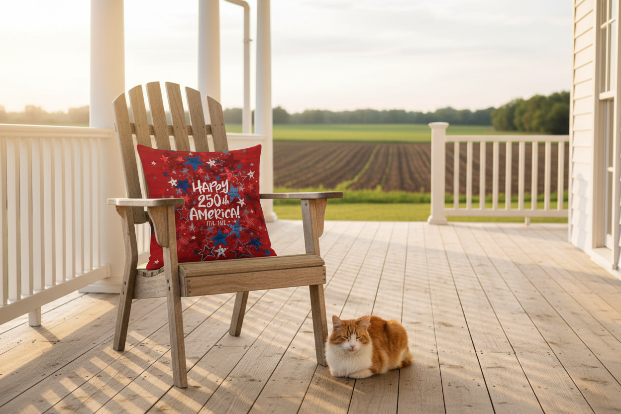 Happy 250th Anniversary Climaweave Pillow 18x18