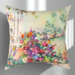 Floral Butterlies Climaweave Pillow 18" Indoor/Outdoor