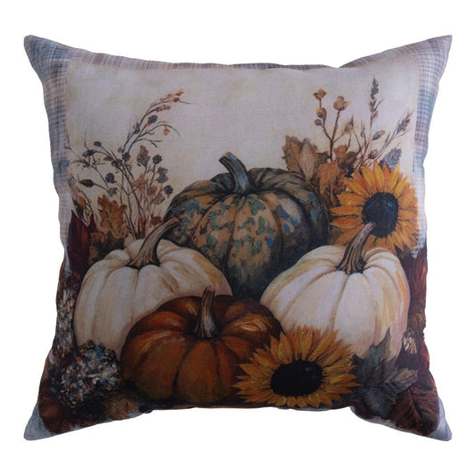 Harvest Time Pumpkins Climaweave Pillow 18" x 18"