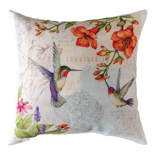 Hummingbirds Climaweave Pillow 18" x 18"