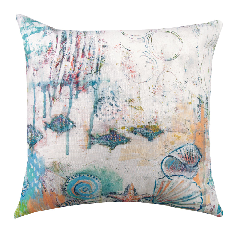 Jewels of The Sea Pillow 18" Indoor/Outdoor