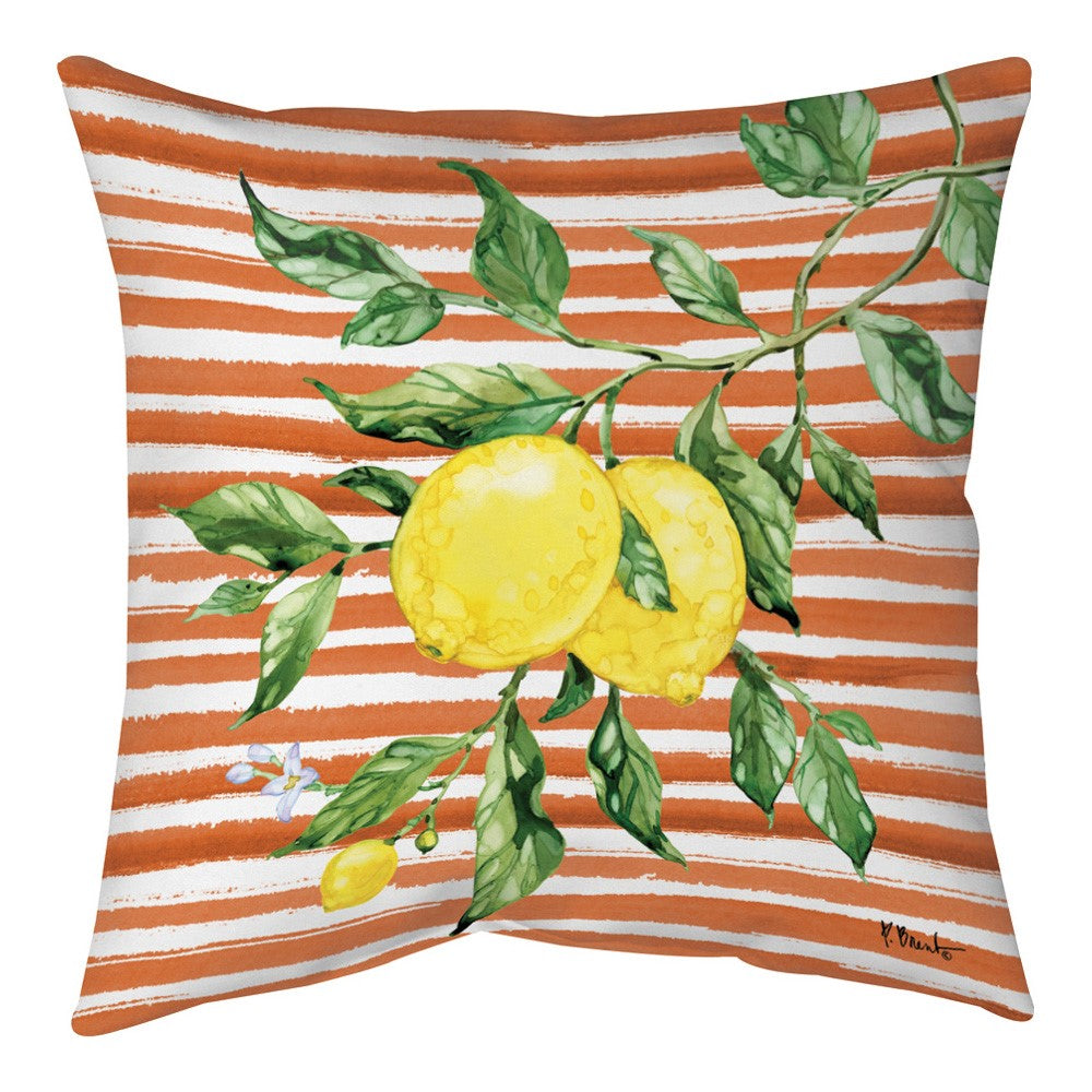 Juicy Lemon Vine Climaweave Pillow 18" Pillow