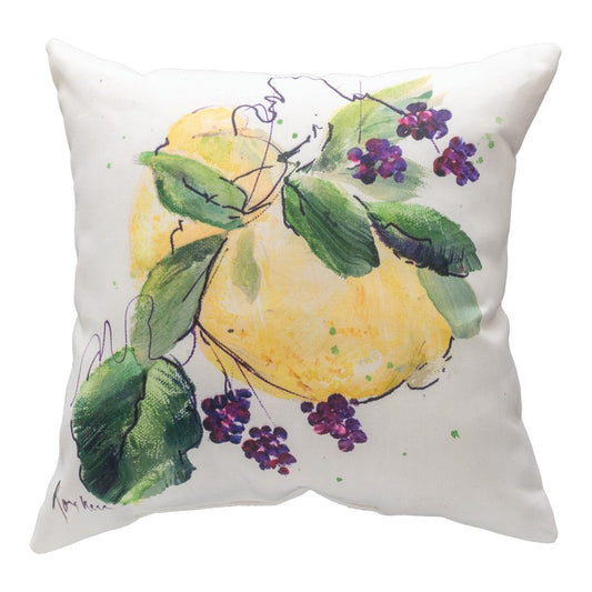 Lemons and Berries Climaweave Pillow 18x18