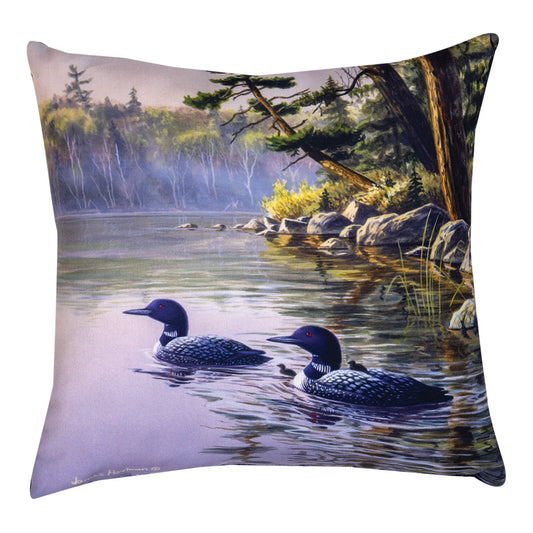 Loon Family Climaweave Pillow 18" Indoor/Outdoor