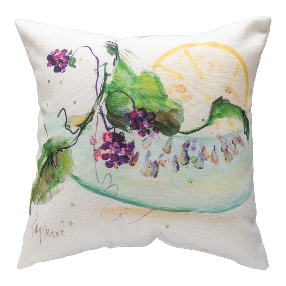 Melon Lemon And Berries Climaweave Pillow 18x18