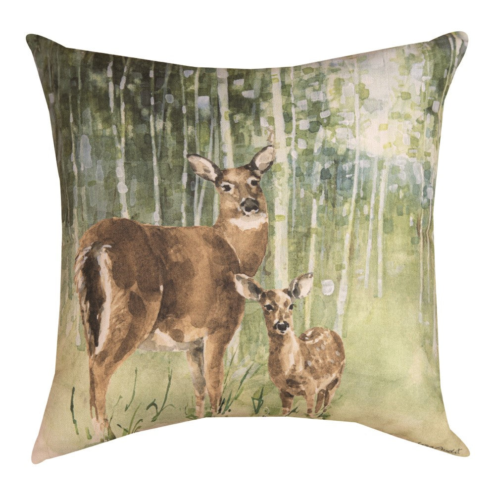 Nature's Call Deer Climaweave Pillow 18" Indoor/Outdoor