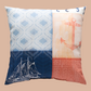 Nautical Wonder Navy & Coral With Anchor Climaweave Pillow 18x18