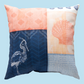Nautical Wonder Navy & Coral With Heron Climaweave Pillow 18x18