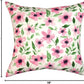 Orange & Pink Florals Climaweave Pillow 18" Indoor/Outdoor