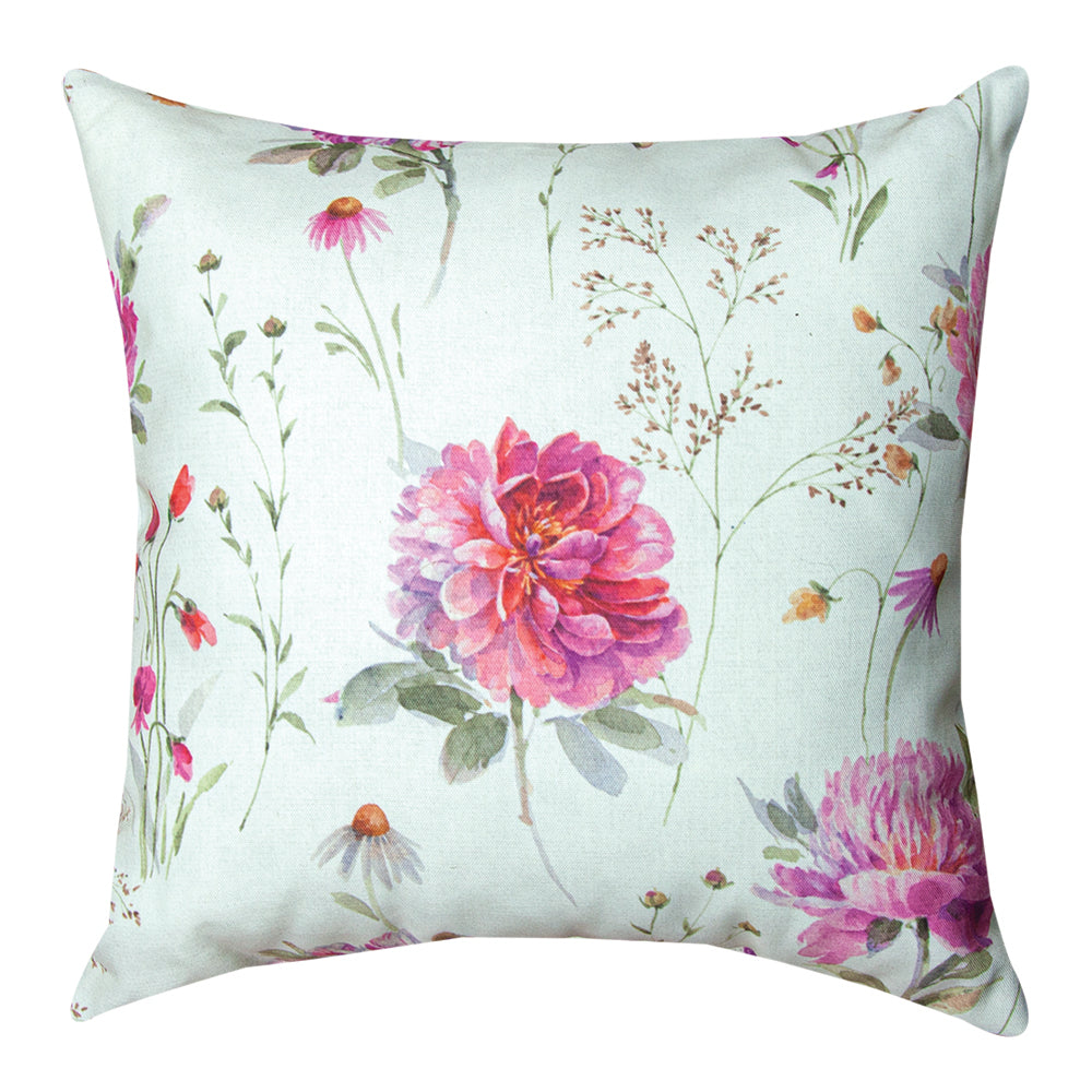 Obviously Pink Cat Climaweave Pillow 18" Indoor/Outdoor