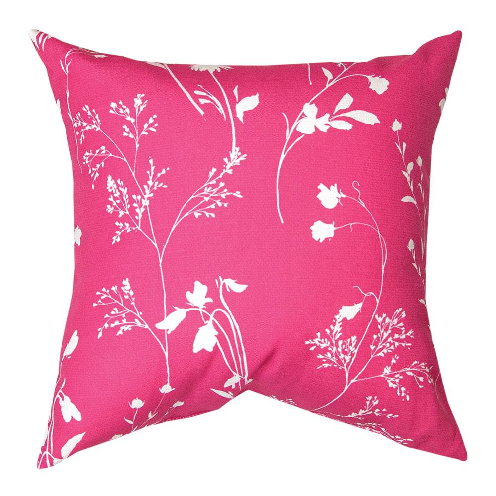 Obviously Pink Floral Climaweave Pillow 18" Indoor/Outdoor