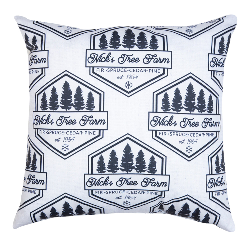 Plaid Holidays Nick Tree Farm Climaweave Pillow 18" Indoor/Outdoor