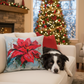 Poinsettia Climaweave Pillow 18X18