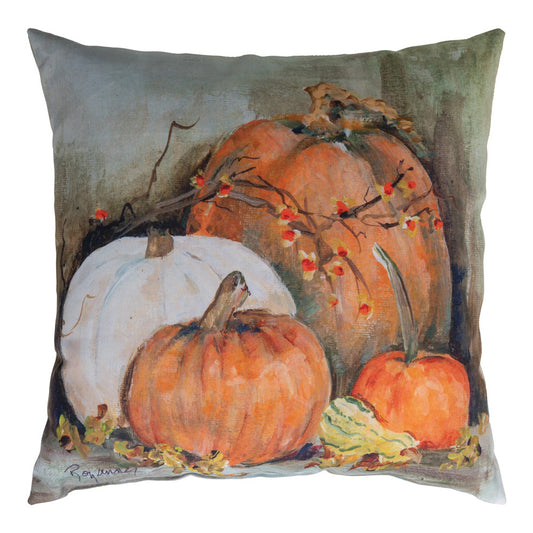 Pumpkin On The Floor Climaweave Pillow 18x18