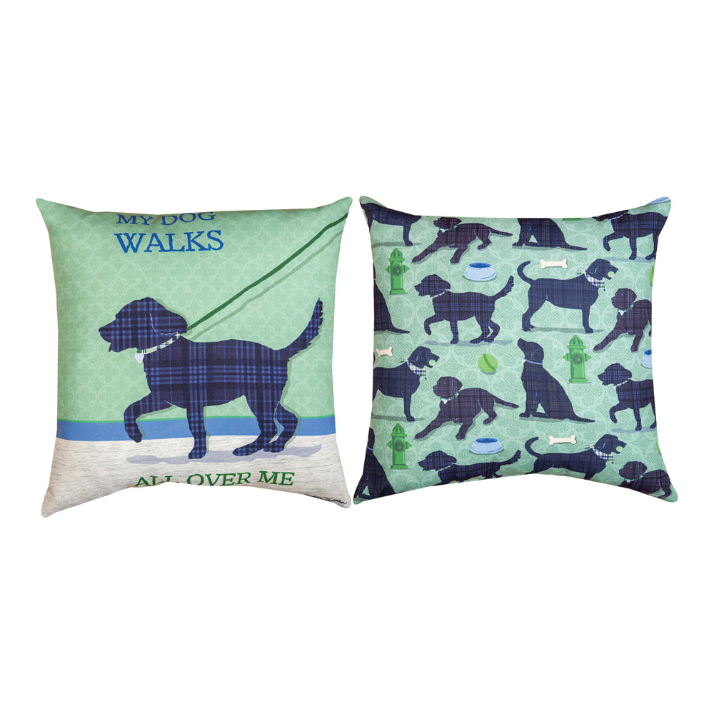 Puppy Power Walks Climaweave Pillow 18" Indoor/Outdoor