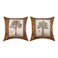 Palm Trees Brown 2 Climaweave Pillow 18" Indoor/Outdoor