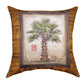 Palm Trees Brown 2 Climaweave Pillow 18" Indoor/Outdoor