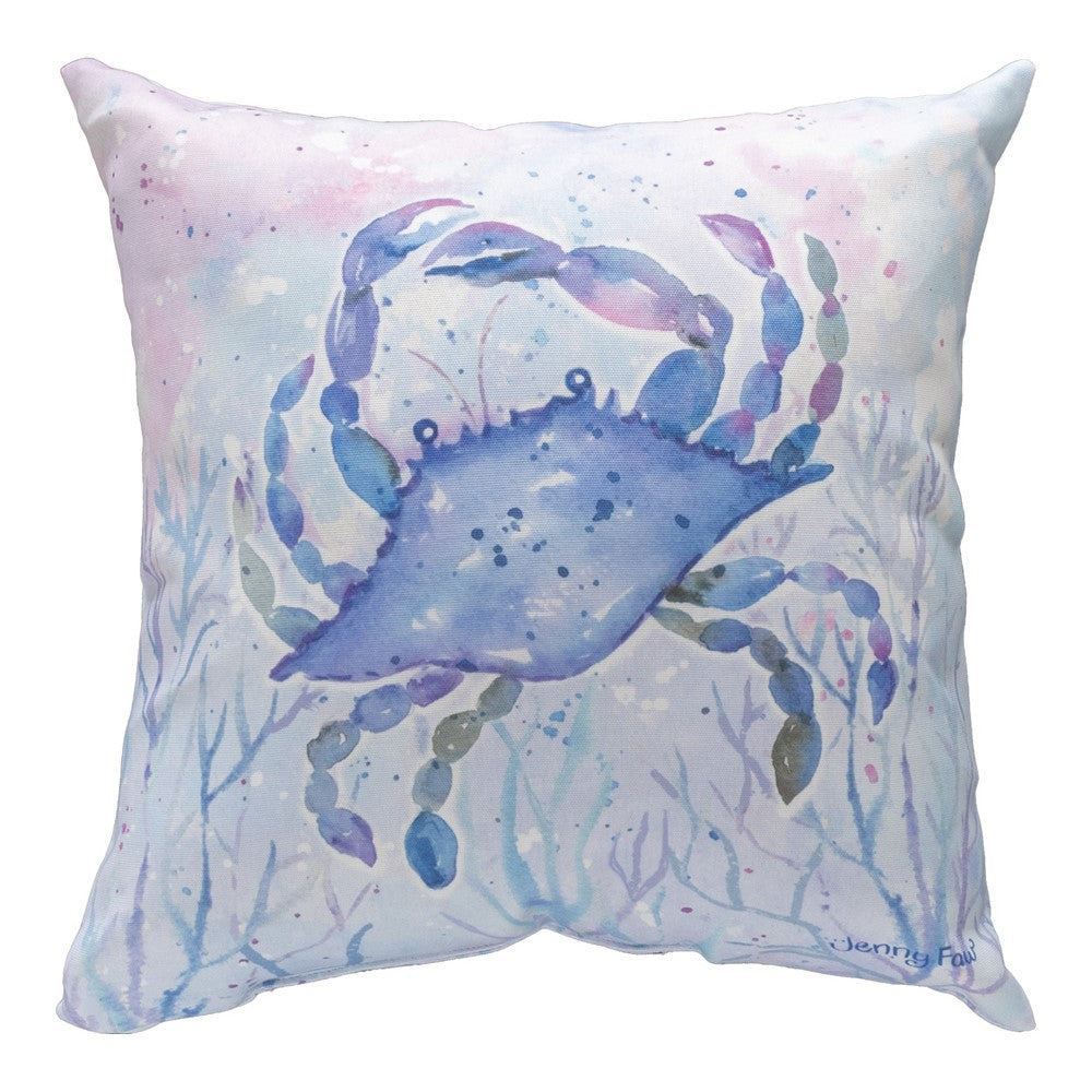 Sea Creatures With Crab Climaweave Pillow 18x18