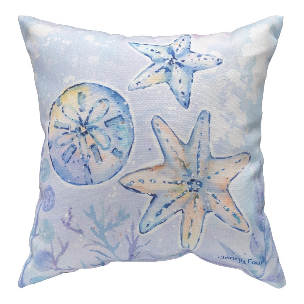 Throw Pillow Sea Creatures With Sea Turtle Climaweave Pillow 18x18