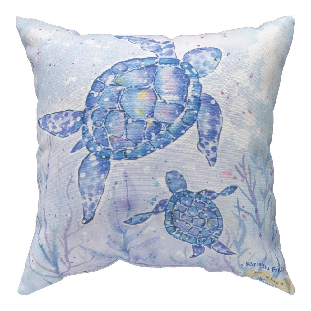 Throw Pillow Sea Creatures With Sea Turtle Climaweave Pillow 18x18