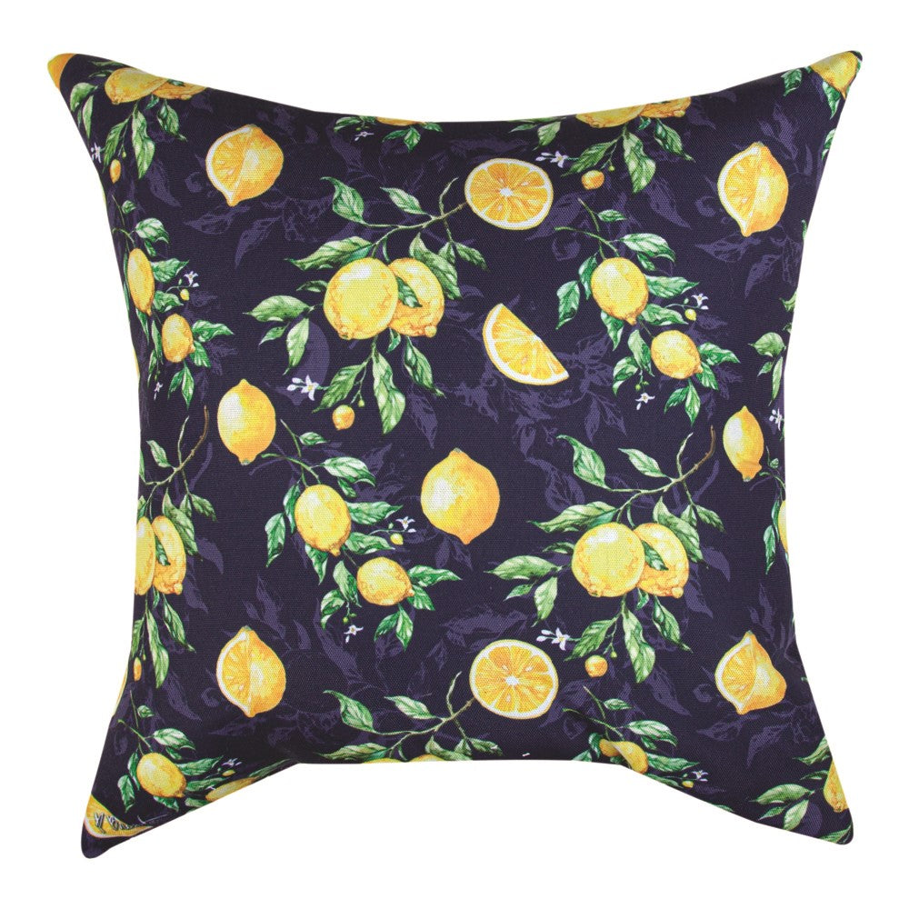 Sicilian Lemon Sketch Climaweave Pillow 18" Indoor/Outdoor