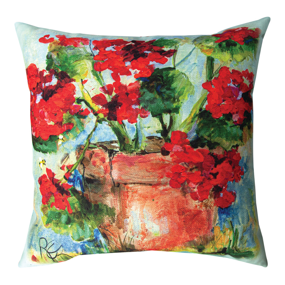 Geranium Climaweave Pillow 18" Indoor/Outdoor