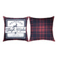 Plaid Holidays Sleigh Rides Climaweave Pillow 18" Indoor/Outdoor
