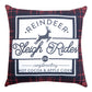 Plaid Holidays Sleigh Rides Climaweave Pillow 18" Indoor/Outdoor