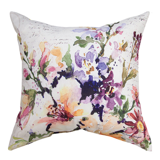 Spring Meadow Florals Climaweave Pillow 18" Indoor/Outdoor