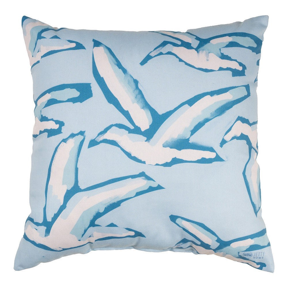 The Chromatic Coast-Flock Yeah 18 inch Pillow Climaweave Indoor/Outdoor