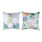 Very Berry Bunnies Pink 18x18 inch Pillow Climaweave Indoor/Outdoor