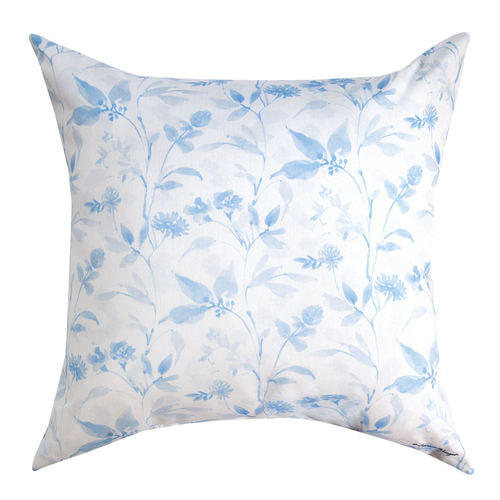 Watercolor Birds And Butterflies Climaweave Pillow 18" Indoor/Outdoor