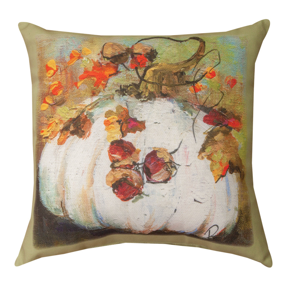 White Pumpkin Climaweave Pillow 18" Indoor/Outdoor