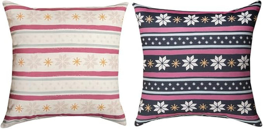Winter Spirit Fairisle Climaweave Pillow 18" Indoor/Outdoor