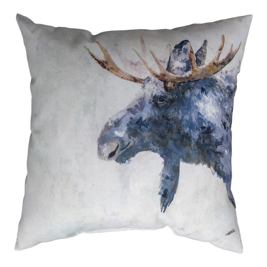 Whispers Of The Wild - Moose Climaweave Pillow 18" x 18"