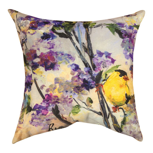 Yellow Bird Climaweave Pillow 18" Indoor/Outdoor