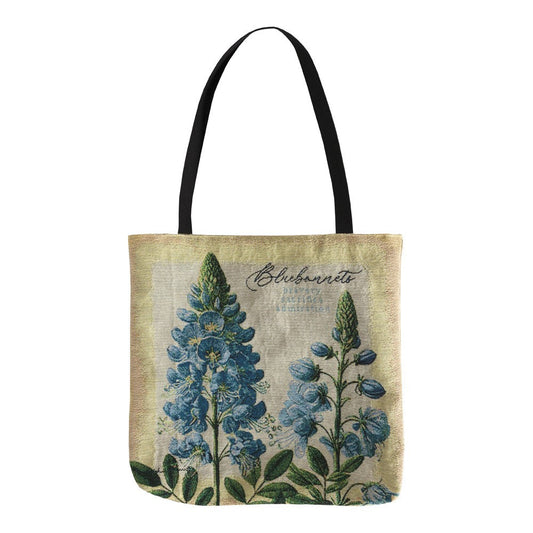 Bluebonnets Woven Tote 18" x 18"