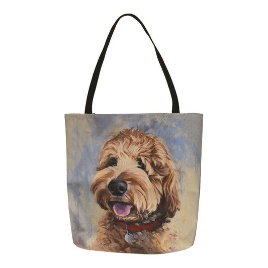 Doodle 18 inch printed tote