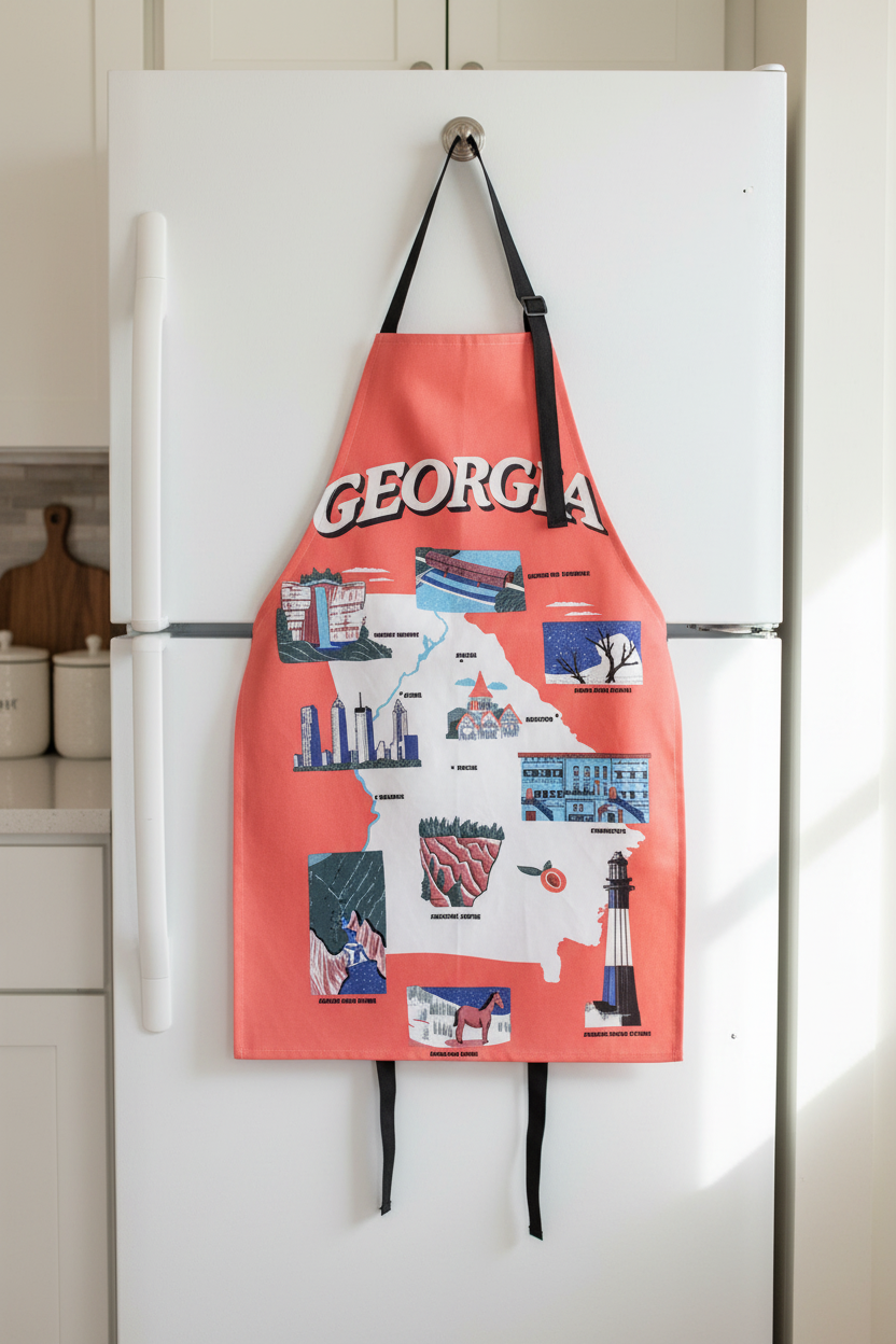 Georgia Map Apron 27x30 Inch