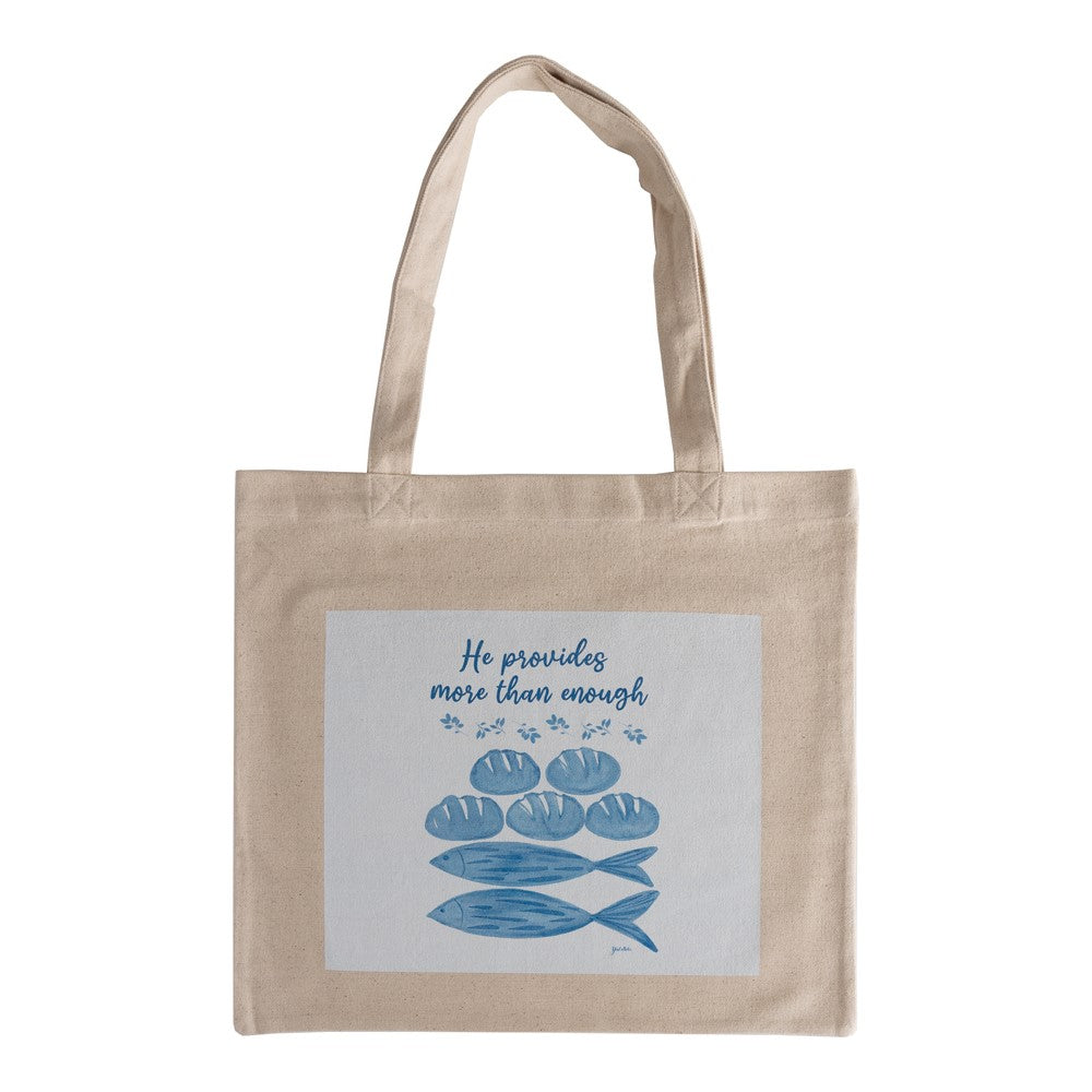 He Provides - More Than Enough Tote 18" x 18"