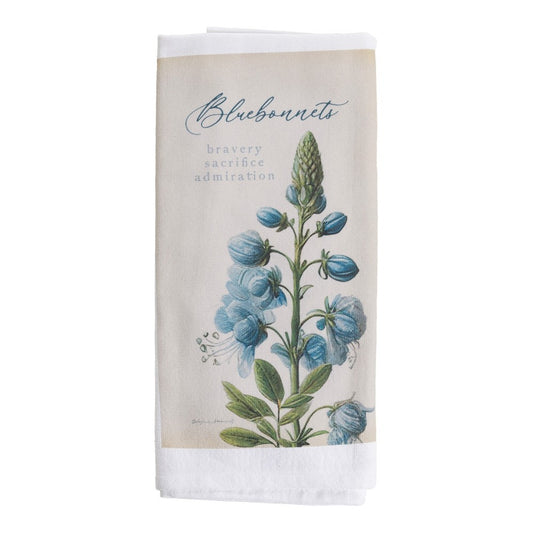 Bluebonnets II Terry Hand Towel 18"x28"